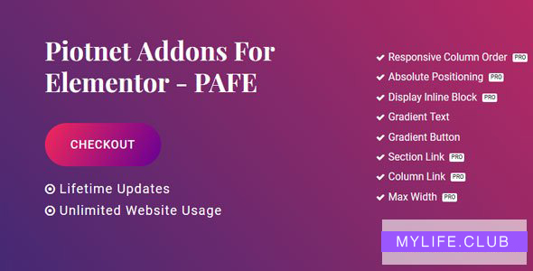 Piotnet Addons Pro For Elementor v6.4.20 【nulled】