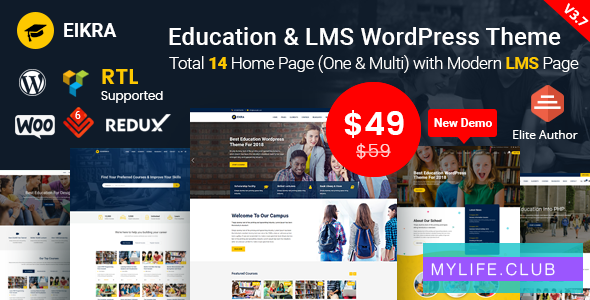 Eikra Education v4.4.1 – Education WordPress Theme 【nulled】