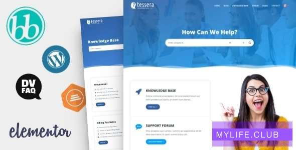 Tessera v2.5 – Knowledge Base & Support Forum WordPress Theme