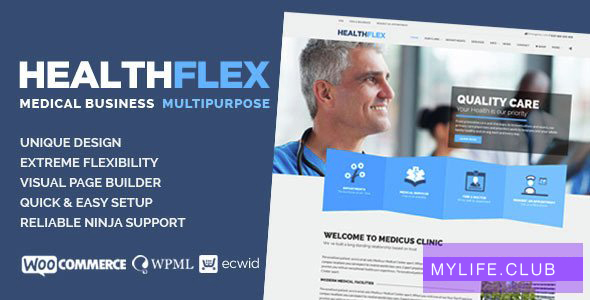 HEALTHFLEX v2.4.0 – Medical Health WordPress Theme