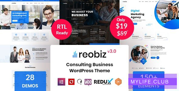 Reobiz v4.7.5 – Consulting Business WordPress Theme