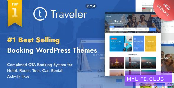 Traveler v2.9.7 – Travel Booking WordPress Theme 【nulled】