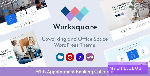 Worksquare v1.7 – Coworking and Office Space WordPress Theme