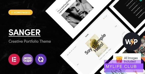 Sanger v1.2 – Personal Portfolio for Creatives WordPress Theme