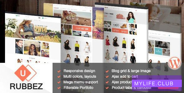 Rubbez v1.8.5 – WooCommerce & Corporate WordPress Theme