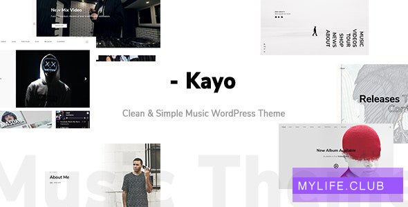 Kayo v1.4.0 – Clean and Simple Music WordPress Theme