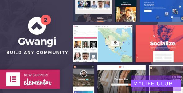 Gwangi v2.3.9 – PRO Multi-Purpose Membership, Social Network & BuddyPress Community Theme