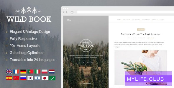 Wild Book v1.9.5 – Vintage, Elegant & Summer