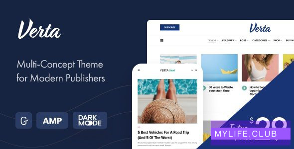 Verta v1.0.0 – Multi-Concept WordPress Theme for Modern Publishers 【nulled】