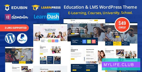 Edubin v8.11.16 – Education LMS WordPress Theme