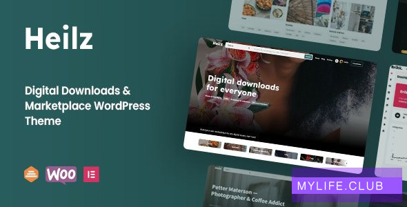 Heilz v1.0.0.7.1 – Digital Downloads & Marketplace WordPress Theme 【nulled】