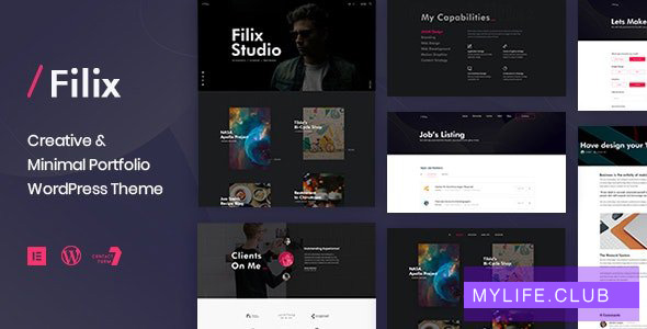 Filix v1.2.9 – Creative Minimal Portfolio WordPress Theme