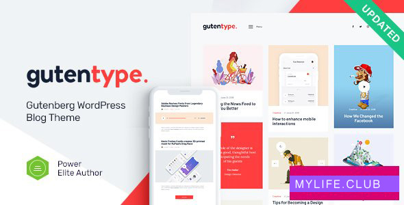 Gutentype v2.1.2 – 100% Gutenberg WordPress Theme 【nulled】