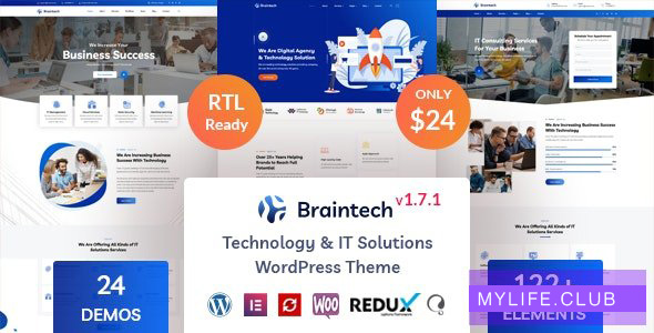 Braintech v2.3.6 – Technology & IT Solutions WordPress Theme