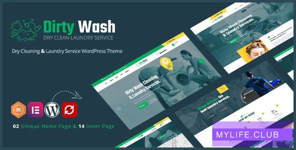 DirtyWash v1.0.4 – Laundry Service WordPress Theme