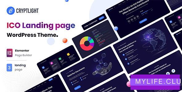 Cryptlight v1.0.4 – ICO Landing Page WordPress Theme