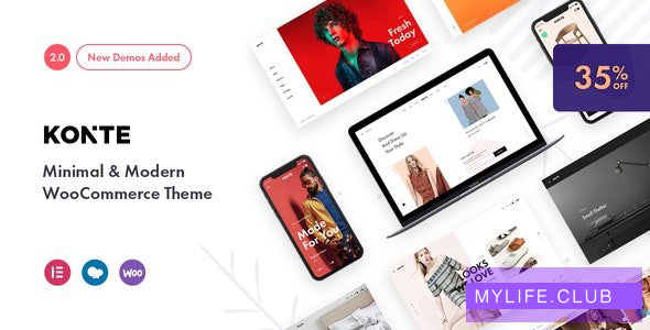 Konte v2.1.1 – Minimal & Modern WooCommerce Theme