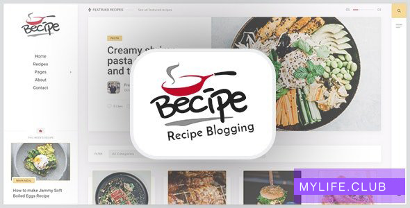 Becipe v1.3 – Recipe Blogging WordPress Theme