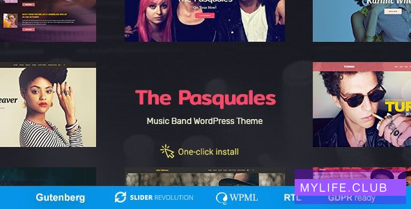 The Pasquales v1.0.5 – Music Band, DJ and Artist WP Theme