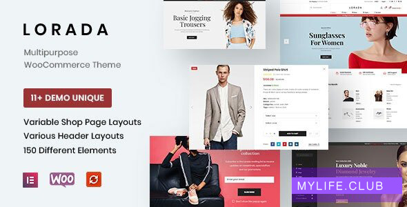 Lorada v4.1.2 – Responsive Elementor eCommerce Theme