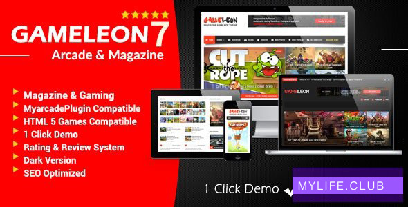 Gameleon v7.4 – WordPress Magazine & Arcade Theme