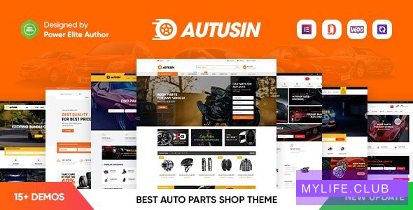 Autusin v2.2.1 – Auto Parts & Car Accessories Shop Elementor WooCommerce WordPress Theme