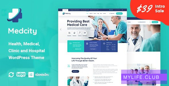 Medcity v1.1.0 – Health & Medical WordPress Theme