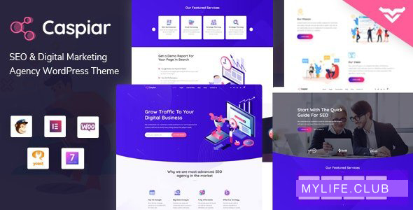 Caspiar v1.3 – Digital Marketing & Agency WordPress Theme