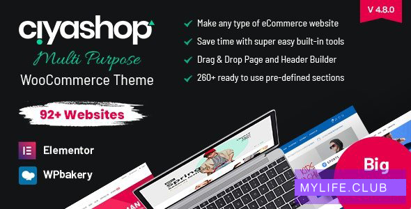 CiyaShop v4.8.0 – Responsive Multi-Purpose Theme 【nulled】