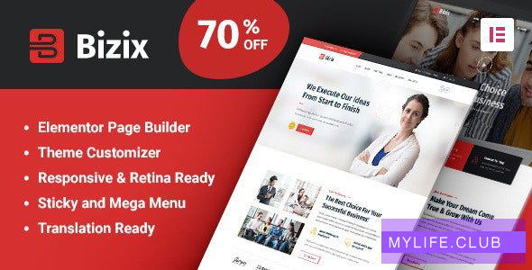 Bizix v2.0.2 – Corporate and Business WordPress Theme