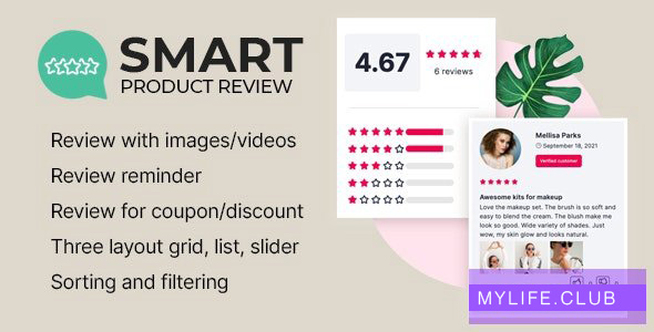 Smart Product Review For WooCommerce v1.0.8