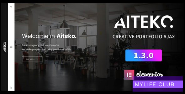 Aiteko v1.3.0 – Creative Portfolio Ajax Elementor WordPress Theme