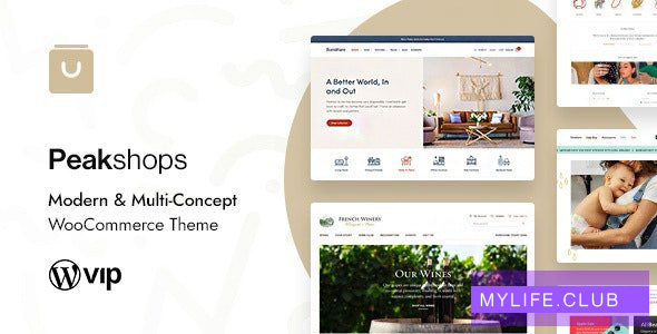 PeakShops v1.4.4 – Modern & Multi-Concept WooCommerce Theme 【nulled】