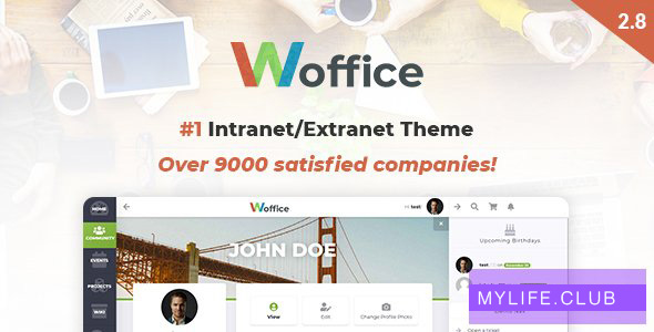 Woffice v2.9.4 – Intranet/Extranet WordPress Theme