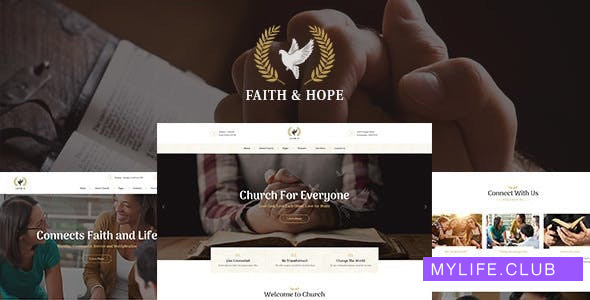 Faith & Hope v1.2.3 – A Modern Church & Religion Non-Profit WordPress Theme