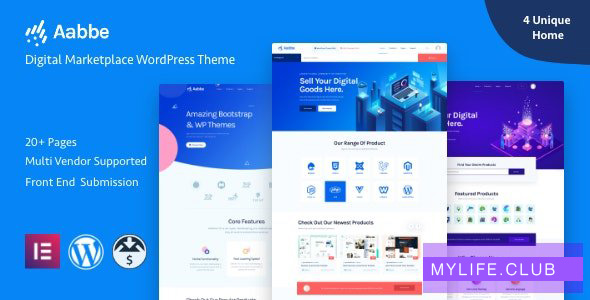 Aabbe v1.0.0 – Digital Marketplace WordPress Theme