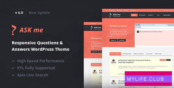 Ask Me v6.3.4 – Responsive Questions & Answers WordPress 【nulled】