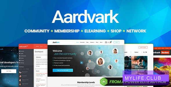 Aardvark v4.20 – Community, Membership, BuddyPress Theme