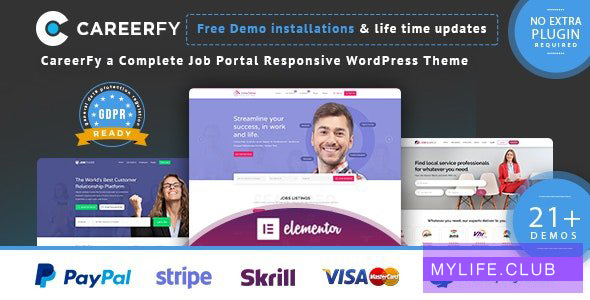 Careerfy v4.3.0 – Job Board WordPress Theme