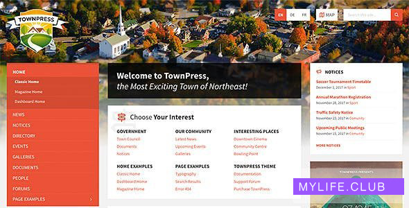 TownPress v3.3.1 – Municipality WordPress Theme