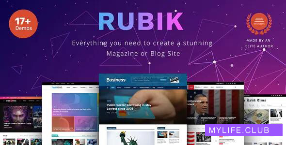 Rubik v1.8 – A Perfect Theme for Blog Magazine Website