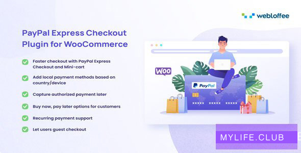 PayPal Express Checkout支付支付Gateway for Woocommerce v1.3.5【nulled】