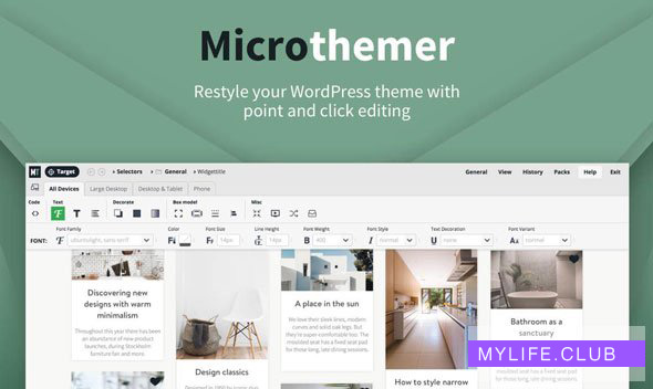 Microthemer v7.1.0.1  –  WordPress CSS编辑器【nulled】