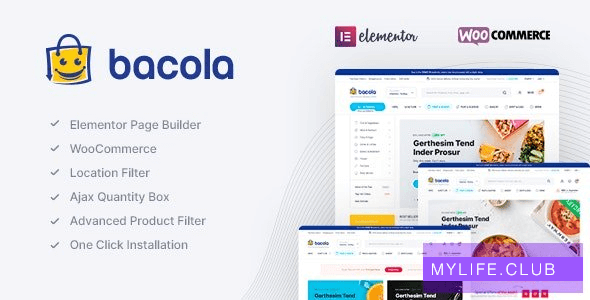 Bacola V1.1.1  – 杂货店和食品电子商务主题【nulled】