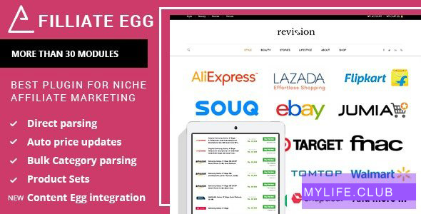 Affiliate Egg v10.3.0 – Niche Affiliate Marketing WordPress Plugin 【nulled】