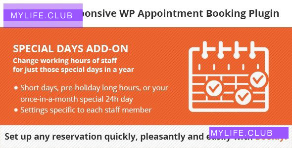 Bookly Special Days (Add-on) v4.3