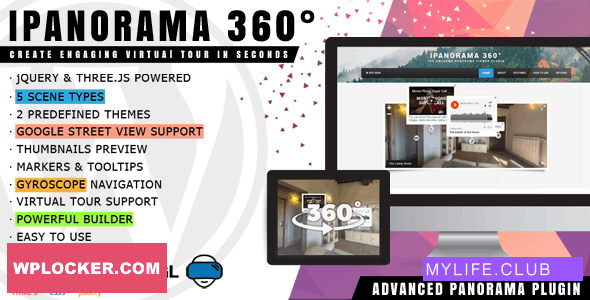 iPanorama 360° v1.6.20 – Virtual Tour Builder for WordPress