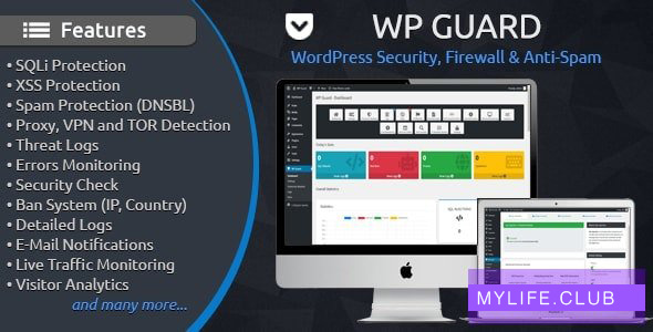 WP Guard v1.8 – Security, Firewall & Anti-Spam plugin for WordPress