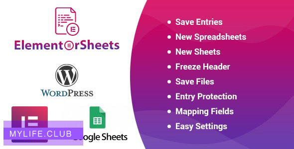 ElementorSheets v3.4 – Elementor Pro Form Google Spreadsheet Addon
