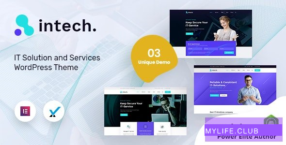 Intech v1.0 – IT Solutions Company WordPress Theme